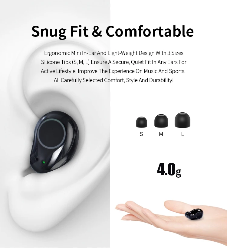 digital display tws Earphone Headphone Earbuds X23D customize - ANKUX.COM
