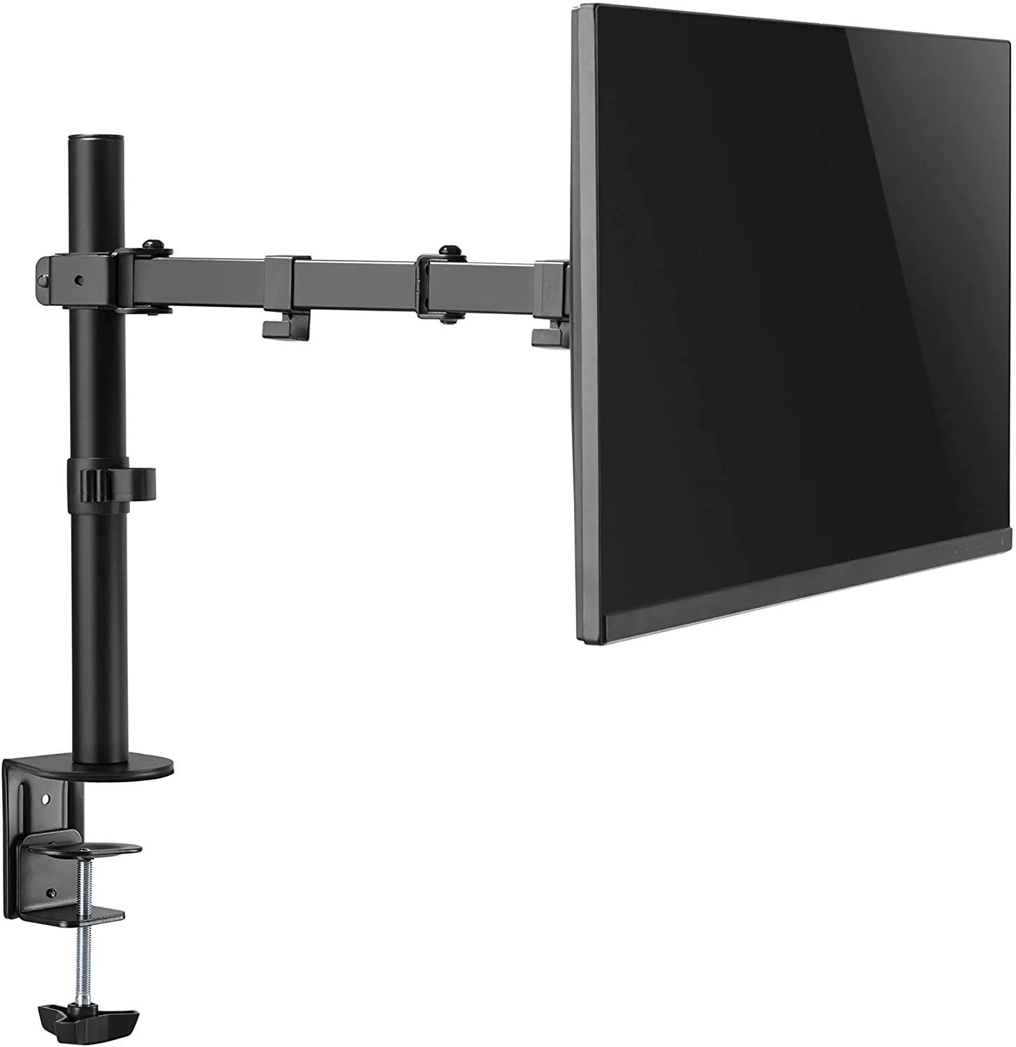 
Single Clamp Desk Monitor Mount with Adjustable Monitor Arm for 13-27 inch Screen 