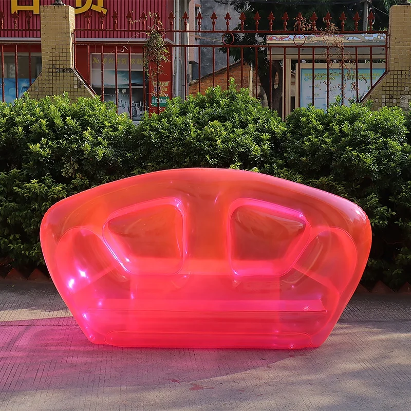 Plastic Inflatable Couch Modern Design Transparent Inflatable Chair Outdoor Indoor Furniture ...