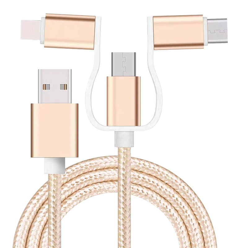 Custom Data Cable Smart Phone Braided Cable 3 In 1 Usb Nylon Fast Charging Cable Buy Custom