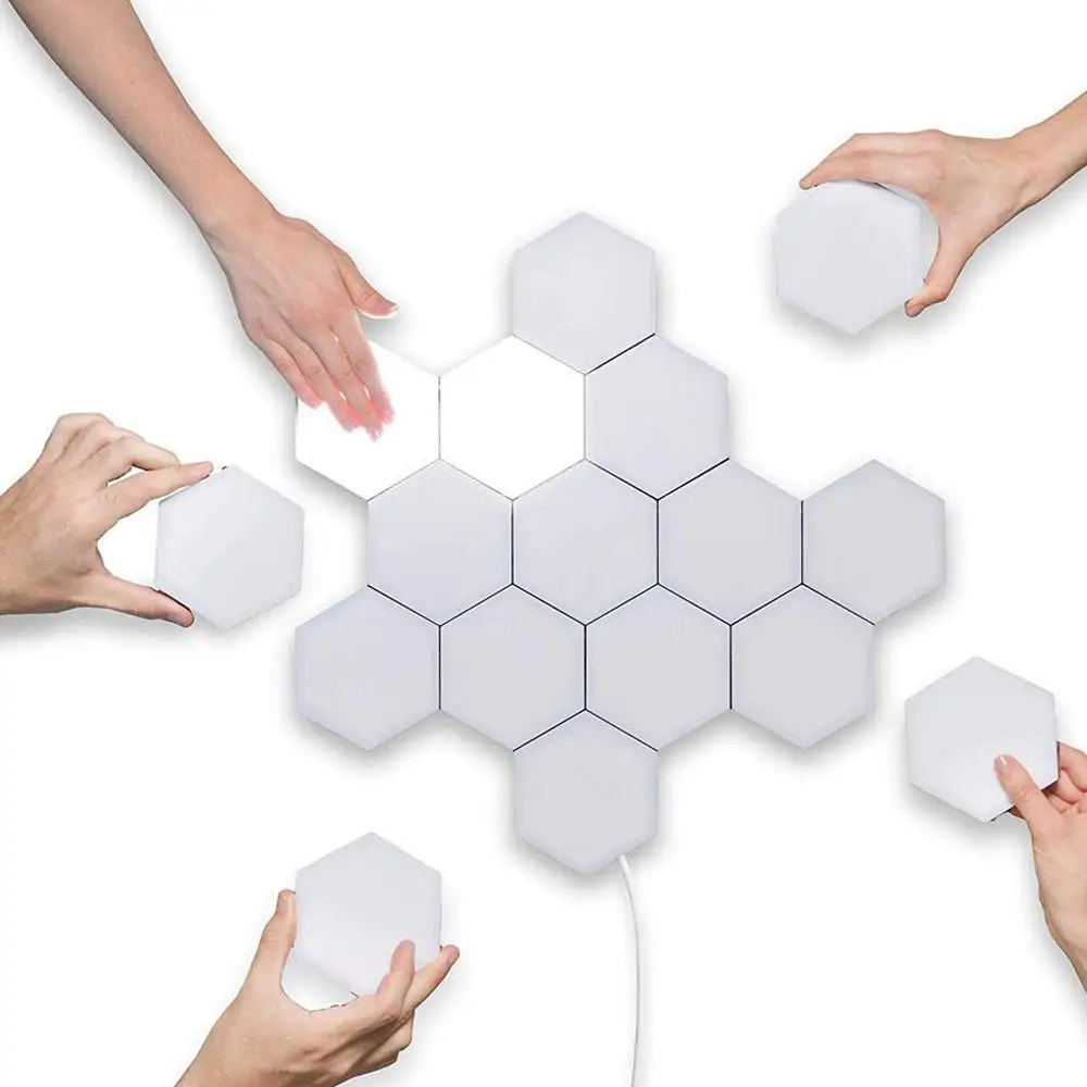 Touch Induction Honeycomb Quantum Creative Atmosphere Free Combination Bedroom Cute Night Light