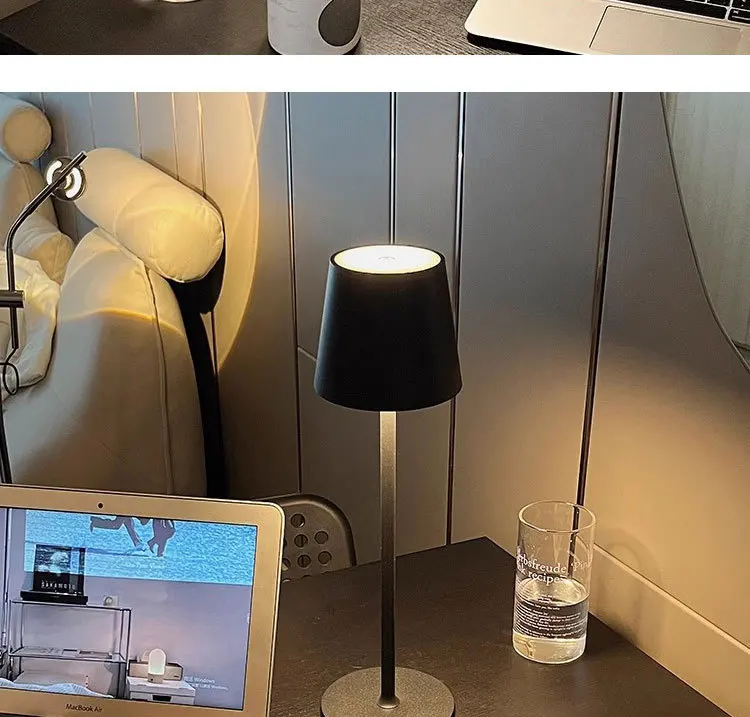 Cross-Border High-Leg ChargingABSDesk Lamp Bedroom Study Night Light Bedside Decorations Touch