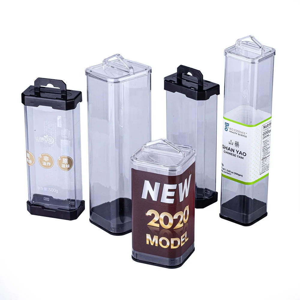 Small Plastic Tube Container Cylinder Packaging Container Box Rectangle