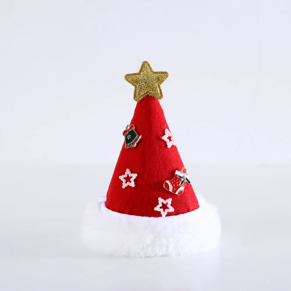 Interactive Eco-Friendly Cat Chew Toy Set Santa Claus Tree Hat Bow Tie Collar Teaser Wand Plush Christmas Pet Toy