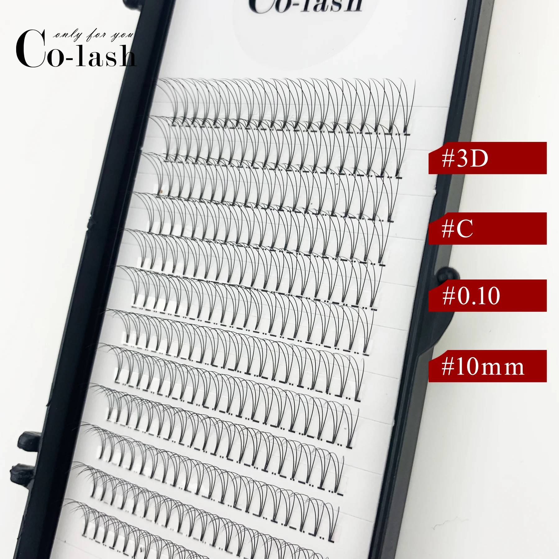 100% Mink Eyelash Extension 3d Pre Glued Pre Made Fan