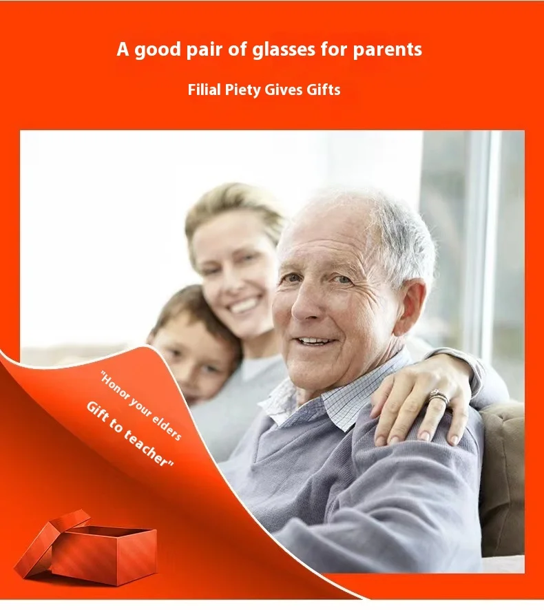 Cut Edge Smart Zoom Black Technology Reading Glasses 803 Anti-Blue Light Frameless PC New Cut Edge Smart Zoom Reading Glasses