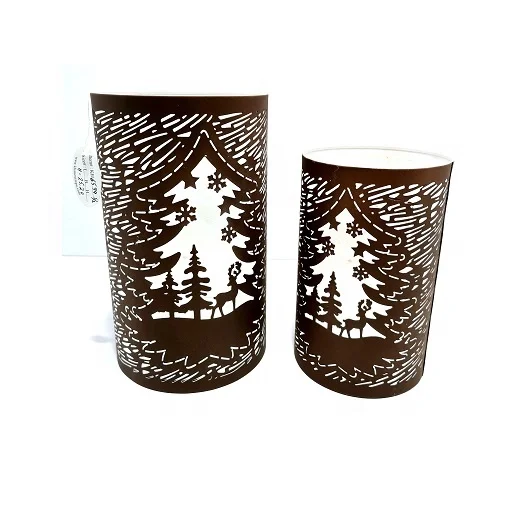 Brown Metal Votive Candle Holder Christmas Tree 2020 Christmas