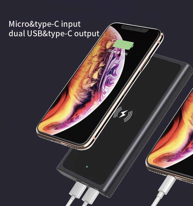quick charge 3.0 2in1 mini pd and qc 12 volt wireless 10000mah powerbank power bank with type c port - ANKUX.COM