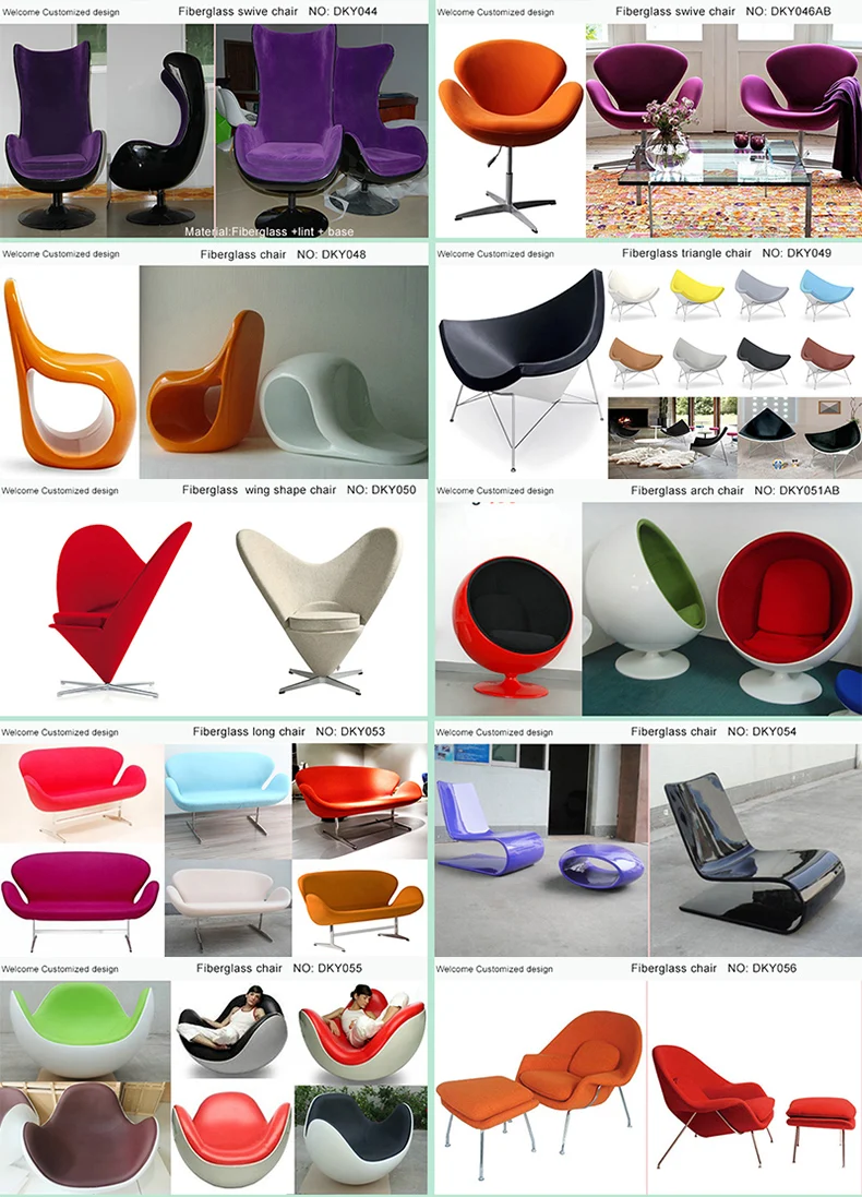 DKY002B Modern fruit chair FPR Fiberglass  orange shape chair fiberglass public customized design chair home furniture