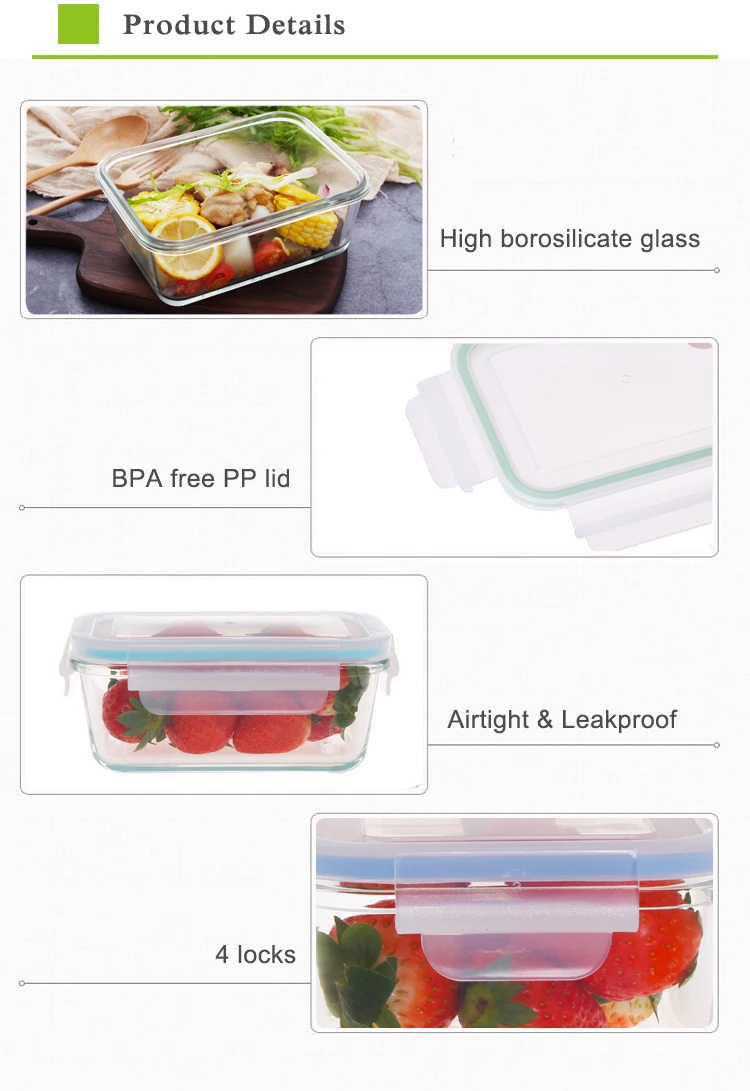 Thermal Food Container Set Glass Crisper Storage Box Buy Glass Soup