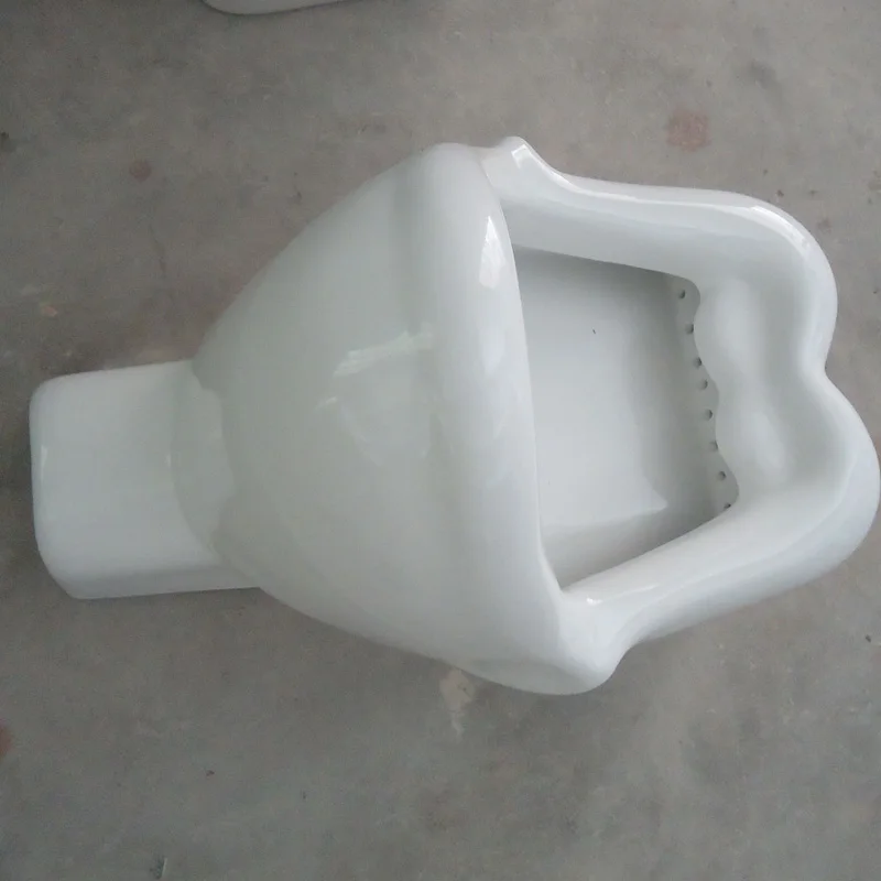 red lip urinal adult wall mounted back inlet urine devic for salon