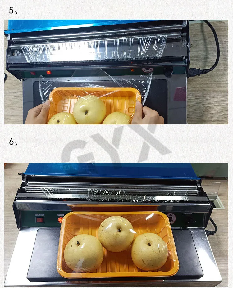 Wholesale 450 Stainless Steel Cling Film Sealing Machine Food Wrap Film