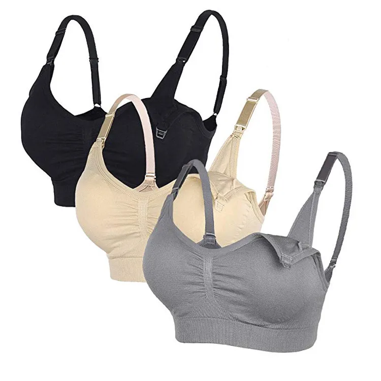 Hot Selling Soft Wireless Seamless Maternity Bra Hand Free Women Nursing Bra