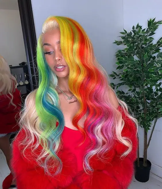 rainbow lacefront