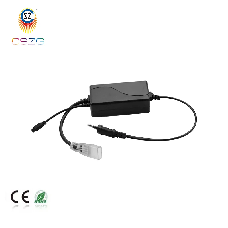 Good Quality 220V RGB LED strip Controller With 24 Key Remote High Voltage LED Strip RGB Controller