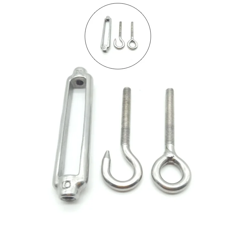 M4 M5 M6 M8 M10 M12 M14 M16 M20 M24 Hook & Eye Turnbuckle Wire Rope