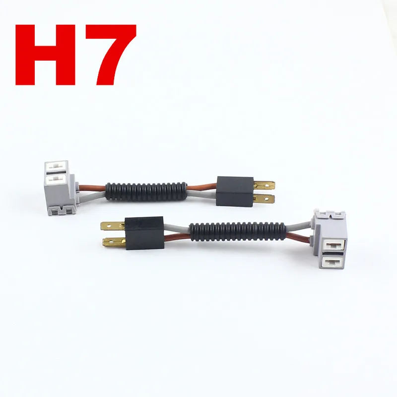 Car H1 H4 H7 H11 Hb3 Hb4 Headlight Ceramic Bulb Holder Extension Automotive Wire Halogen Adapter 1229