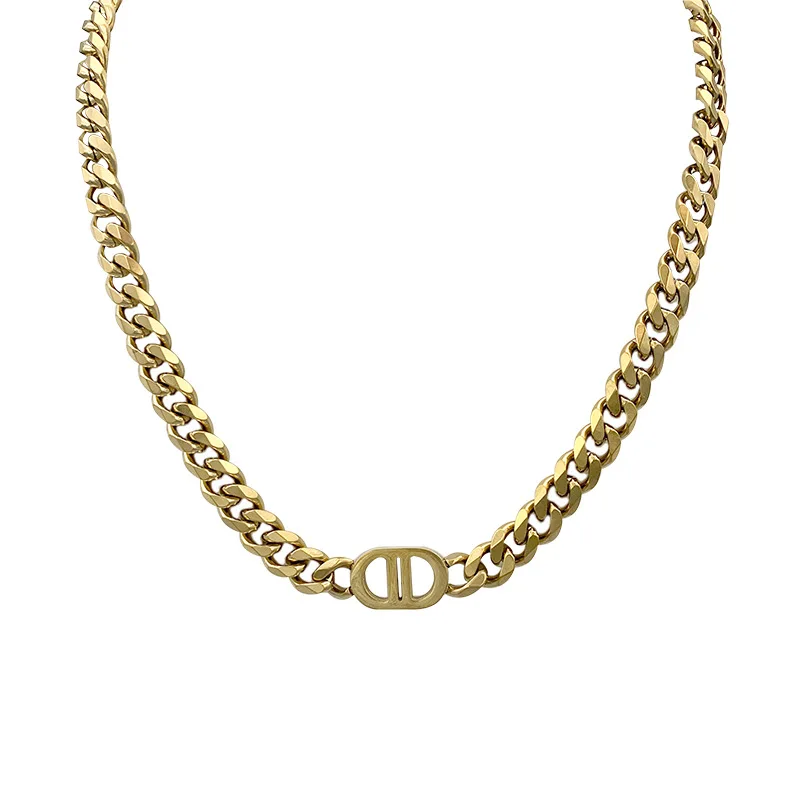 8mm Titanium Steel Monogram Double D 