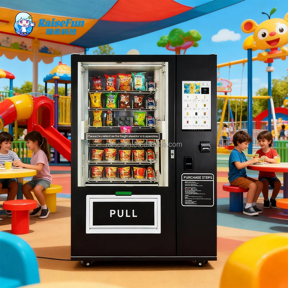 product smart combo vending machine 215 inch touch screen automatic snack drink self selling food  waterproof stainless steel-1