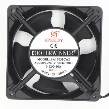 Ac Ventilador 12038 12cm 120mm 120x120x38mm 110v 220v 380v 110v 220v 380v Ac Pequeño Ventilador Resistente Al Calor