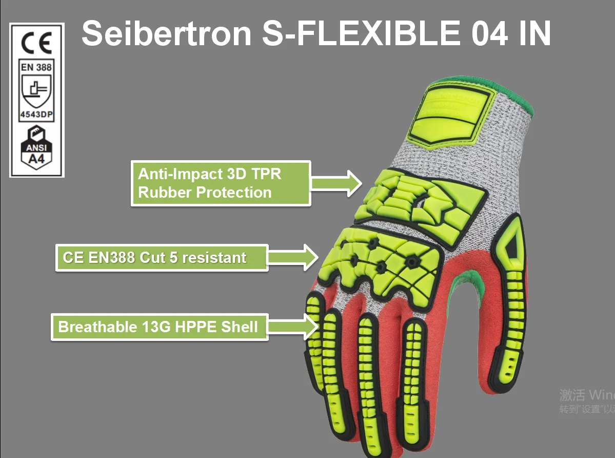 Seibertron S-Flexible 07 IVN TPR Sewing Impact 13G HPPE Shell Mechanic