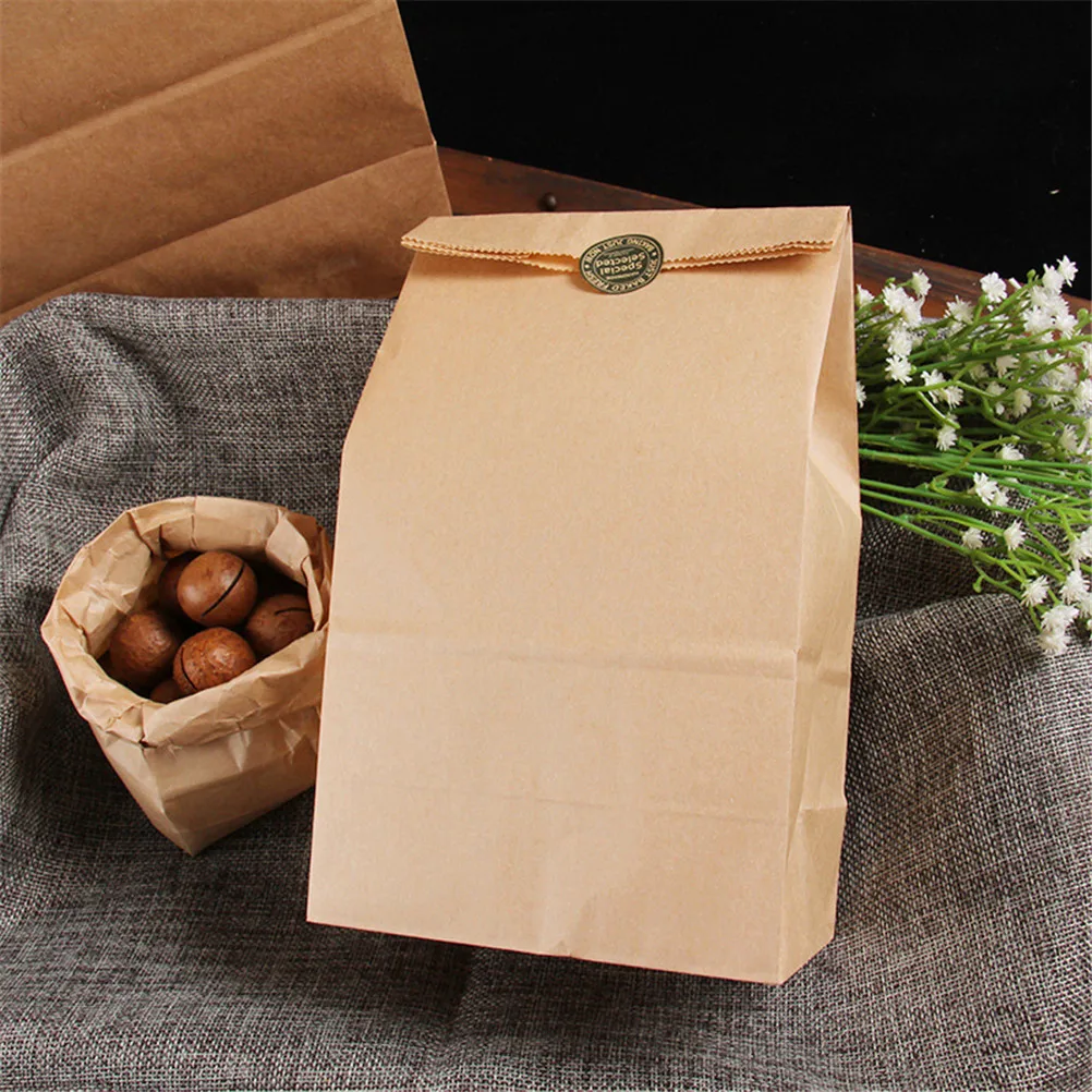 Wholesale Promotion Eco Friendly Brown Paper Bag Food Take Away Square ...