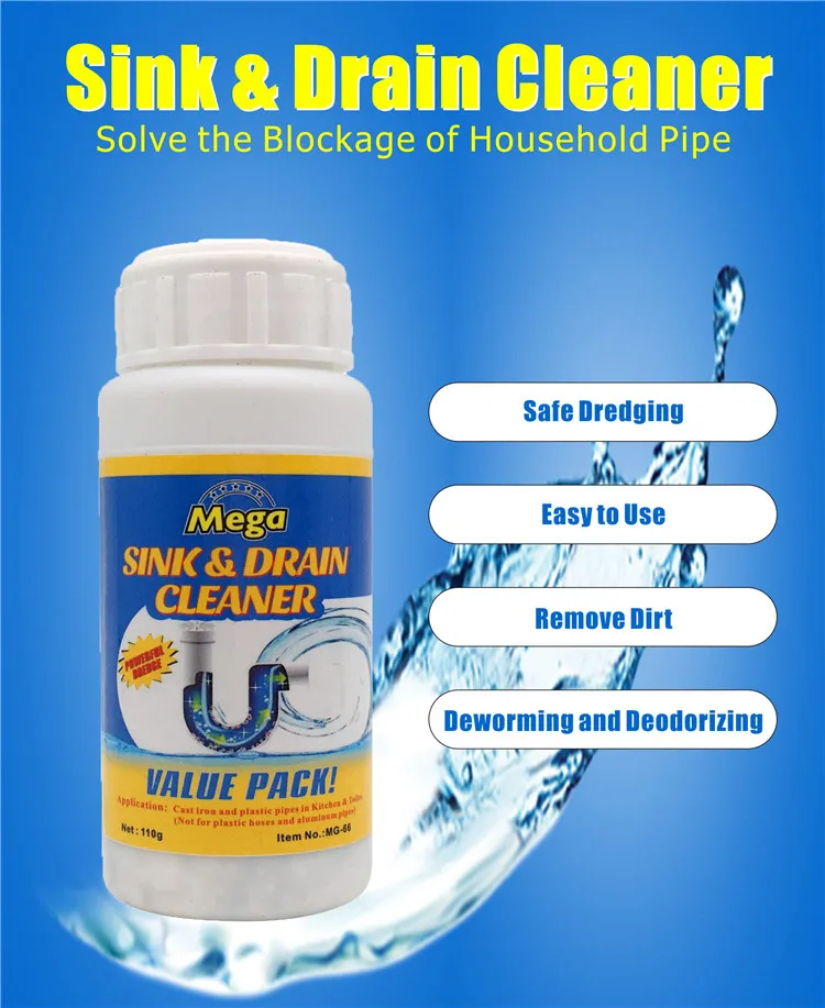 Powerful Pipeline Dredging Agent Toilet Drain Cleaner Kitchen Sink