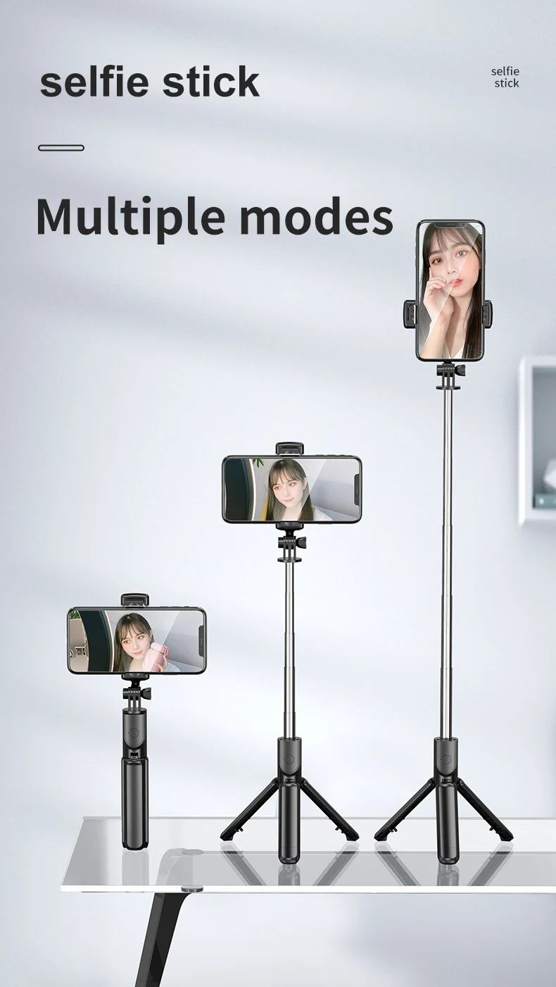 Amazon Hot Sellers 2020 360 Rotation Action Camera Selfie Stick Lipstick Selfie Stick Tripod