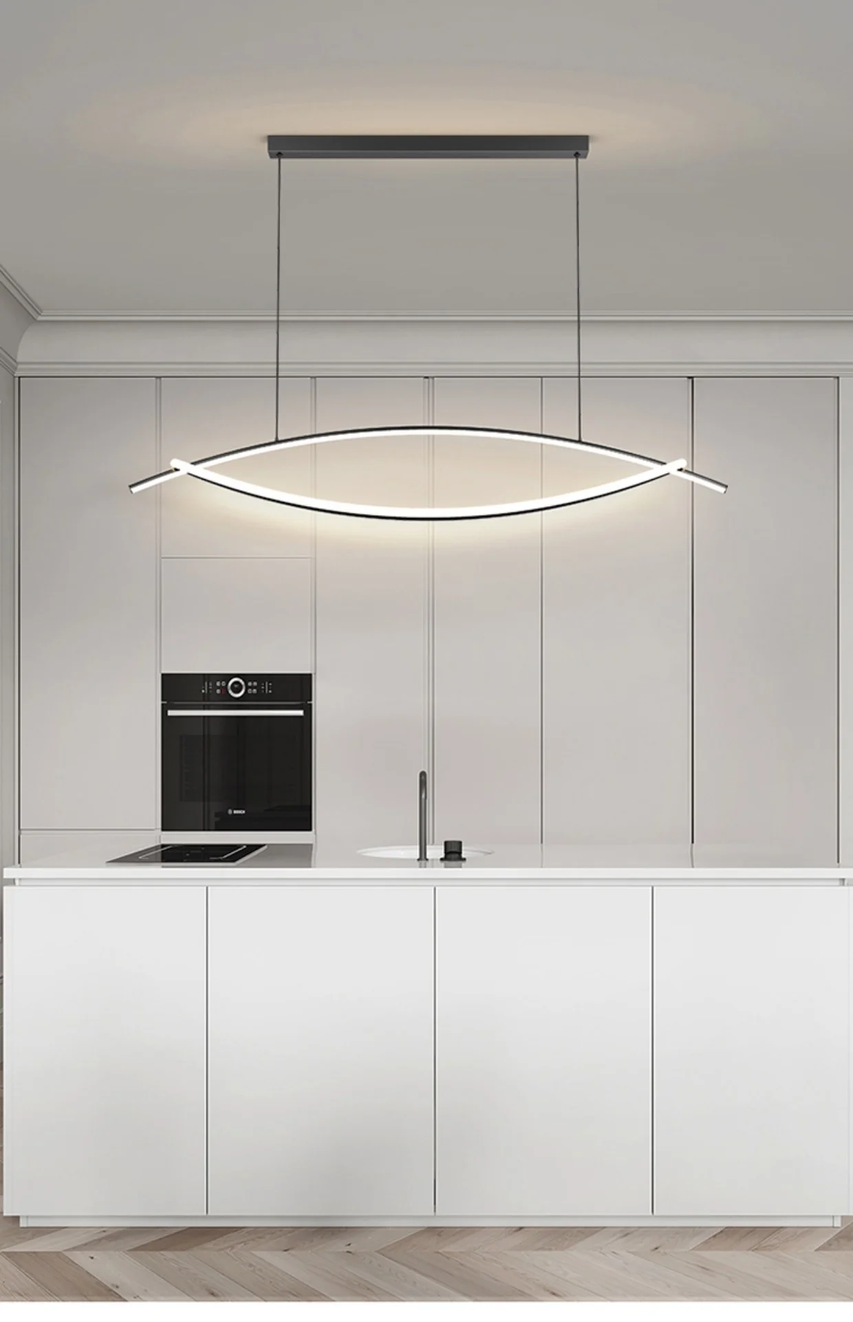 product new trendy personality creative designer bar restaurant nordic minimalist line dining room office 220v led pendant light acrylic-8