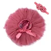 Tutu Manufacture Fashion Bundled classical ballet puffy tutu dress with headband set for baby girls