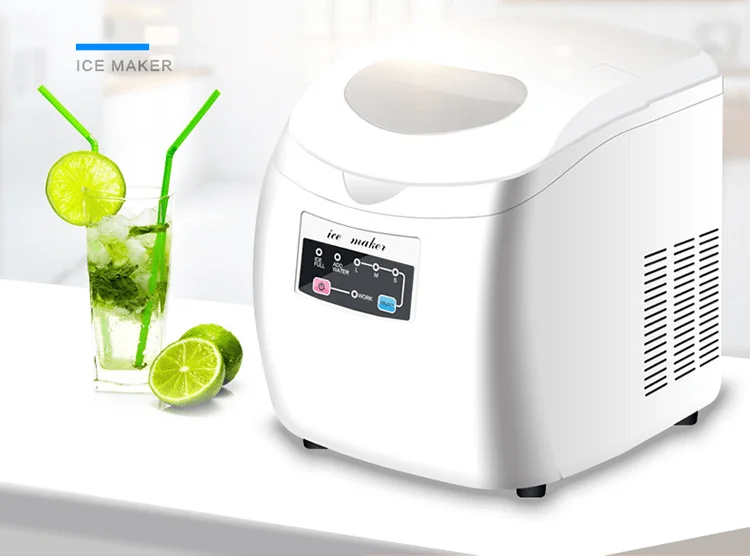 Small Mini Countertop Nugget Ice Maker Machine Portable Automatic