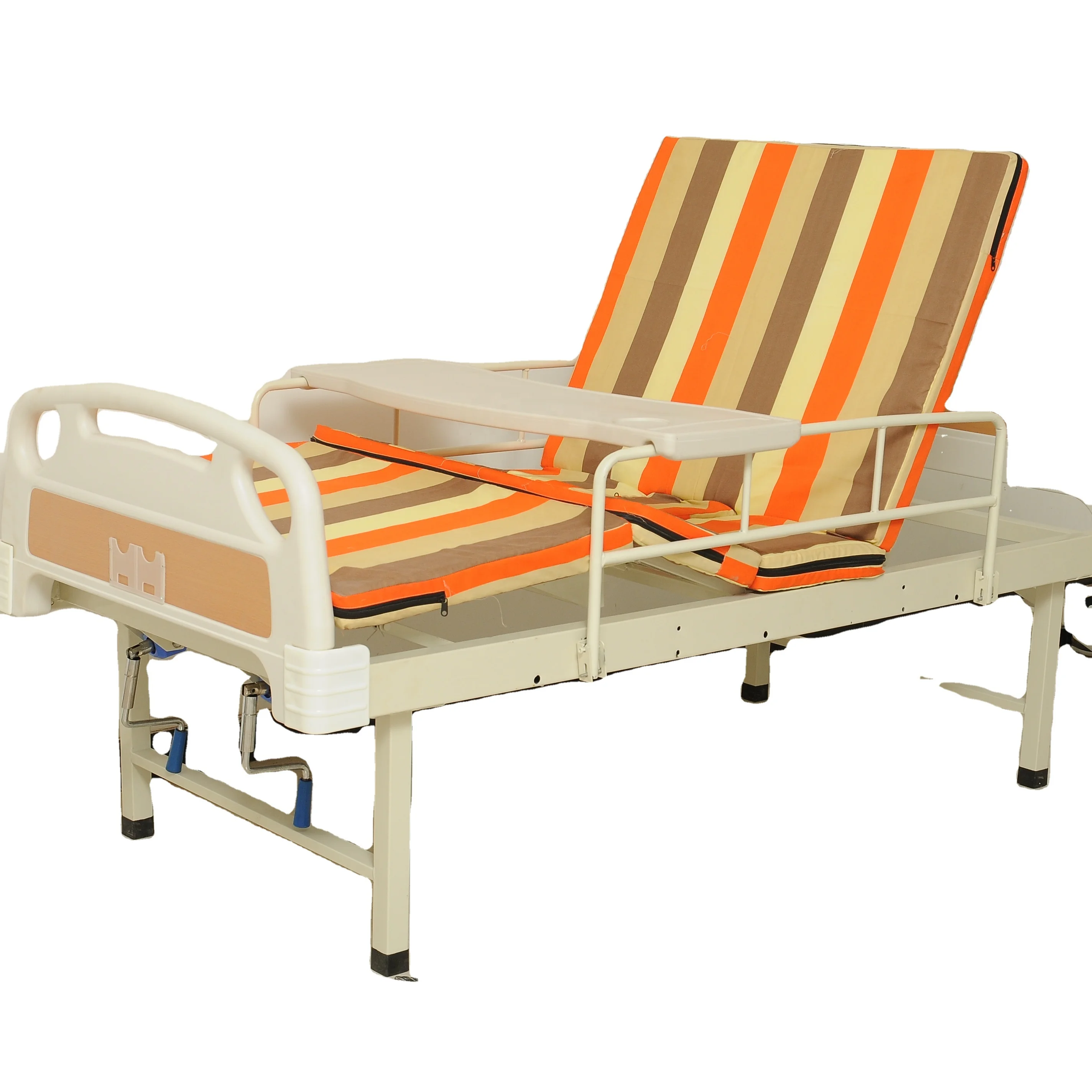 
ABS Two-function cheap nursing care bed 2 crank hospital bed 