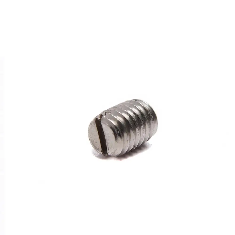 
Stainless steel slotted set screw with flat point 