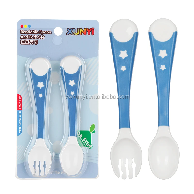 curved handle baby spoon plastic