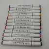 Art marker two tips double sided permanent drawing marker 24 colors PP box package