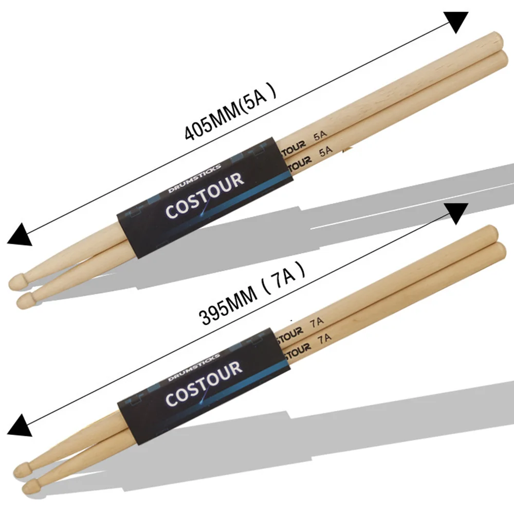 5a 7a Premium Maple Drumsticks Drum Stick Child Adult Practice Drum