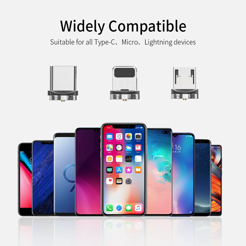 2019 cheaper price Essager oem cellphone 3ft 6ft 3 in 1 90 degree magnetic elbow usb cable - ANKUX.COM