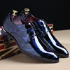 wholesale classic big size up to EU49 fashion 4 colors pu patent leather dress shoes Men