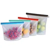 Whole sale Home Preservation food grade silicone reusable mesh container ziplock sandwich freezer silicone food storage bag