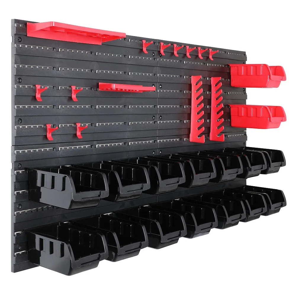 45 Pieces Wall Shelving Stacking Boxes Including Tool Holder Wall