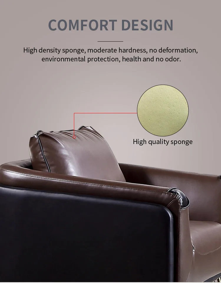 Pengpai Low Price Lazy Boy Genuine 3 2 1 Tufted Leather Set Sofa