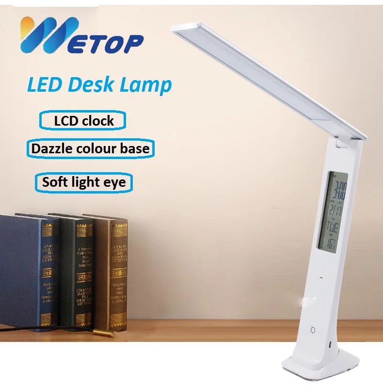 Wetop LED Desk Lamp, Eye-caring Table Lights, Dimmable Office Light with USB Charging Port, Touch Control