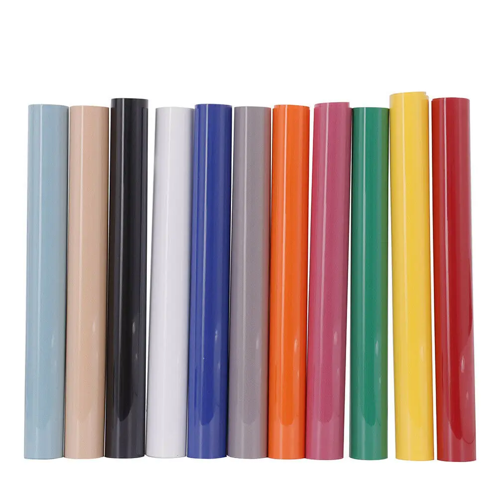 Guangzhou 0.5*25m PU PVC Flex Fabric Heat Transfer Flock Vinyl Roll Heat Press Film for Clothing Printing Label Car Sticker