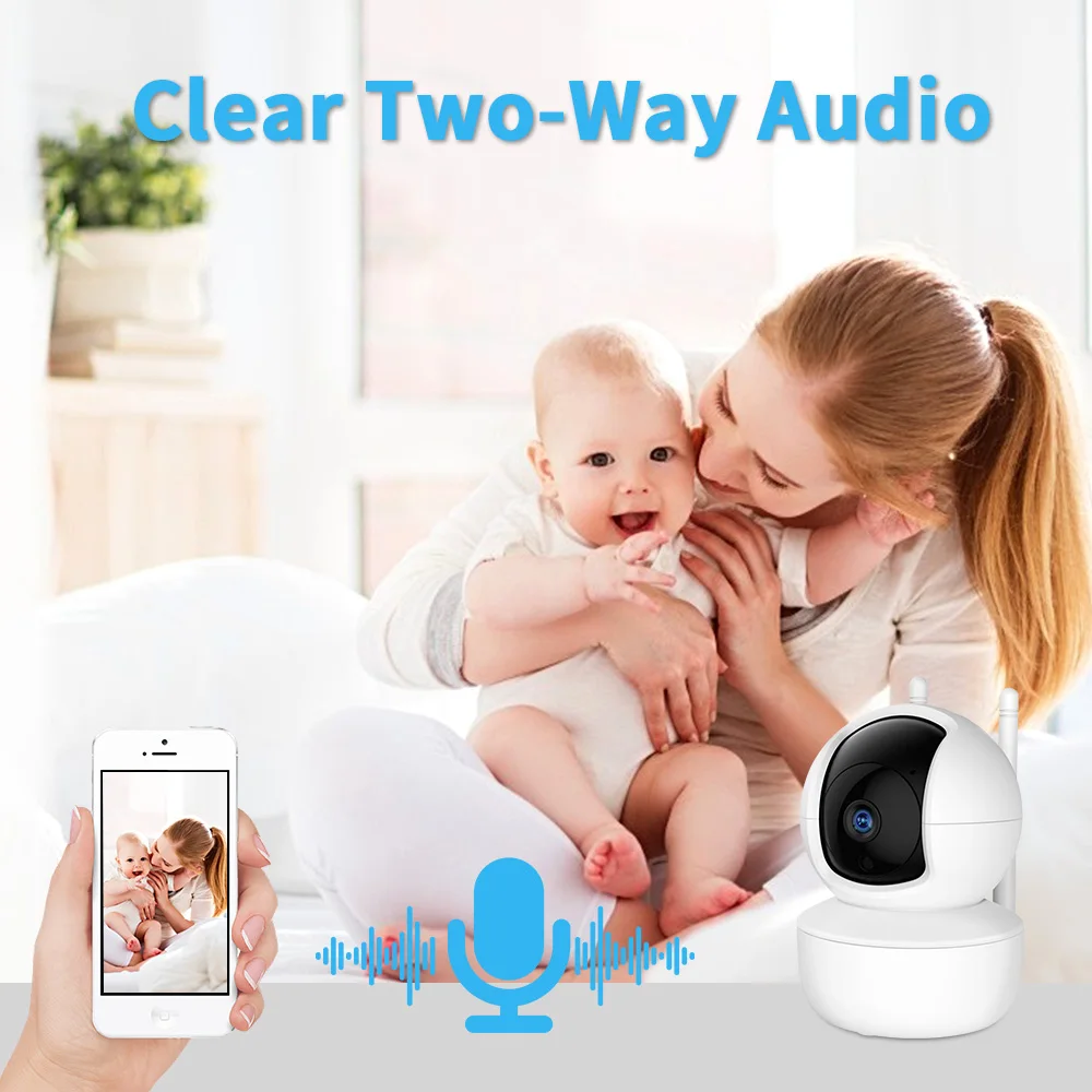 Hd Ip Camera P2p Cloud Indoor Wifi Pan Tilt 1080p Ir Night Vision Smart ...