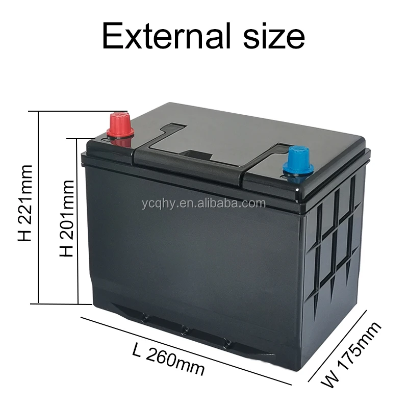 Auto Batterie Box 80d26l 80d26r 12.8v 60ah Empty Car Battery Case For