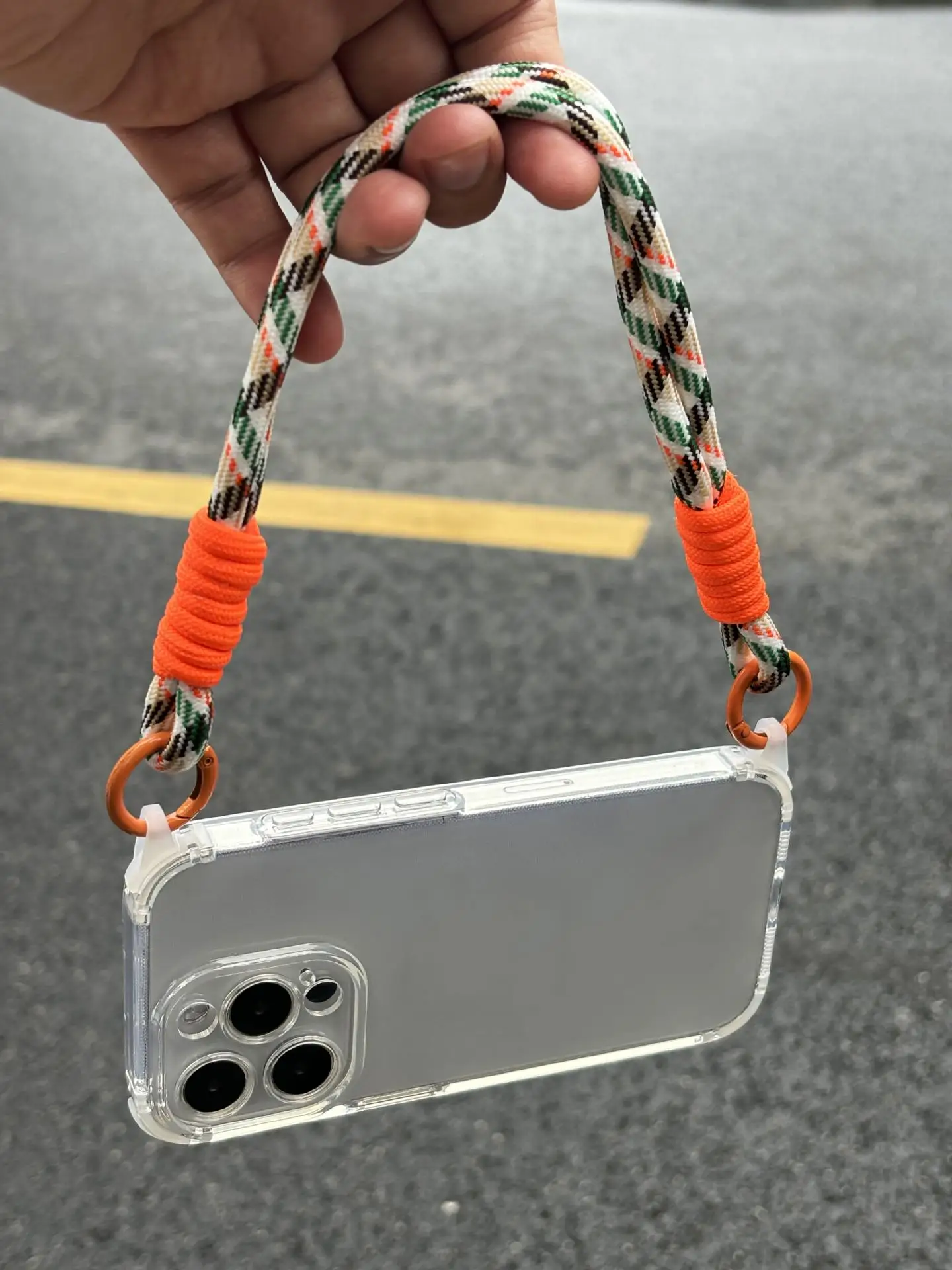Sac bandoulière/bandoulière en TPU transparent moulé par injection, avec cordon détachable et ouverture aux quatre coins, antichoc, à monter soi-même._voghion.com