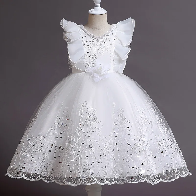 Kids Tulle Party Princess Dress Up Summer One Year Baby Girl Dresses