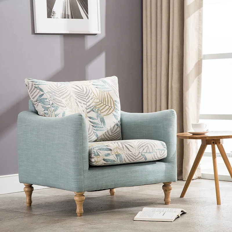 
Removable Cover Fabric Modern Armchair for Living Room 
