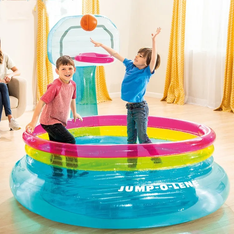 N Bounce - Jump O Lene Indoor Kids Basketball Hoop Inflatable Bouncer 196*180*150 Cm - Buy 48265 Shoot N Bounce - Jump O Lene Indoor Basketball Hoop Inflatable Bouncer