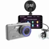 4-inch Touch Screen Dual Lens Reversing image HD 1080P auto camera dash hot sale on Amazon